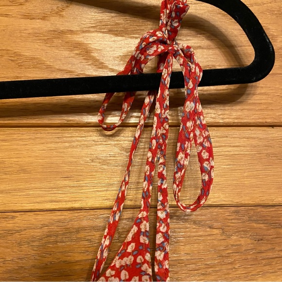 Princess Polly red floral tie strap Bonnie dress - Picture 6 of 9